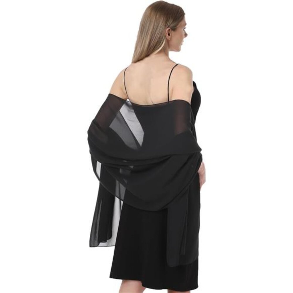 Chiffon Shawl Wrap Evening Dress Scarf Bridal Wedding Stole Soft Elegant Women